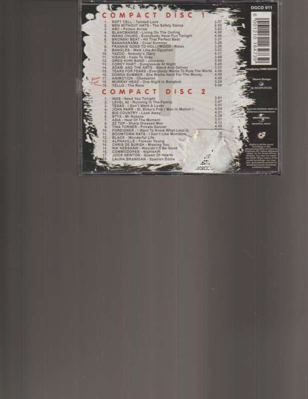 THE NO 1 80'S COLLECTION 2 CD'S