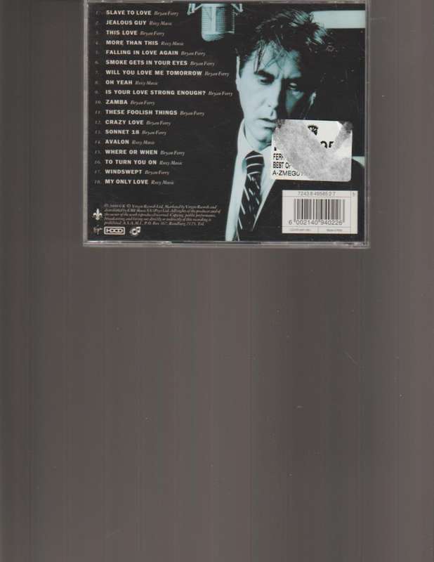 BRYAN FERRY, SLAVE TO LOVE, THE BEST OF THE BALLADS