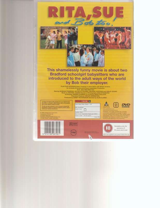 RITA, SUE AND BOB TOO DVD