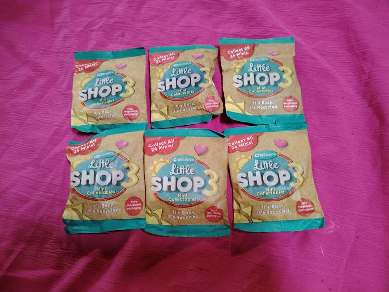 Checkers Little Shop 3 ! Mini Collectables * Sealed ! Unopened * /// ONE BID FOR SIX!!! ///