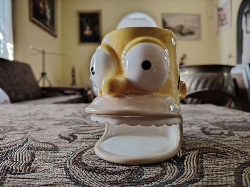Homer Simpson Donut holding Mug !!!* One of a kind *!!!