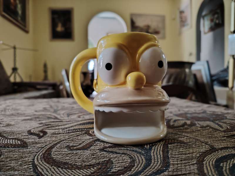 Homer Simpson Donut holding Mug !!!* One of a kind *!!!