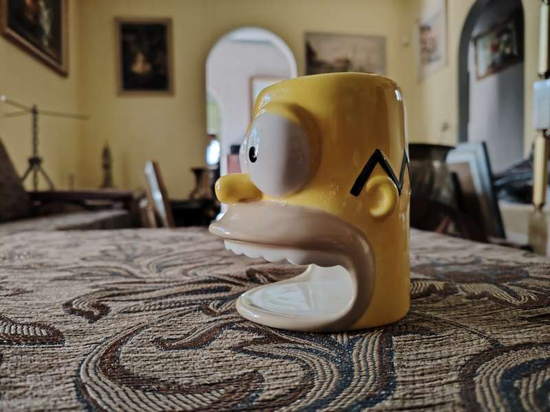 Homer Simpson Donut holding Mug !!!* One of a kind *!!!
