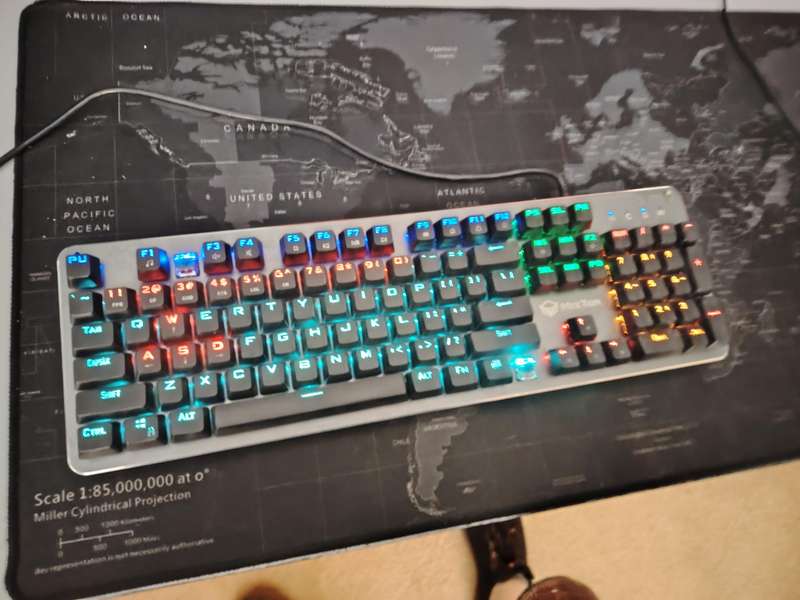 Mechanical keyboard backlit *** MEETION MK007 GAMING Backlit