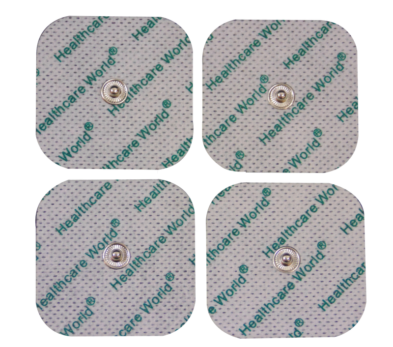 TENS/EMS Electrode Pads 3.5mm Stud Connection 5x5cm fits Beurer, Sanitas Etc.