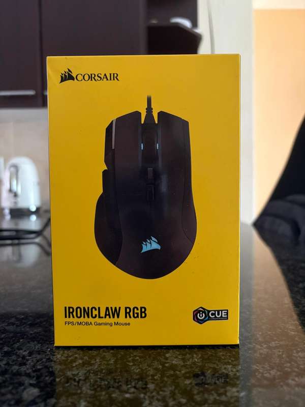 Corsair Ironclaw Wired RGB Gaming Mouse