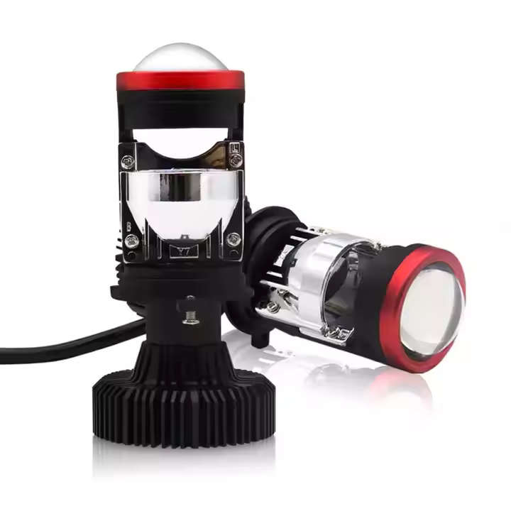 2pcs H4 LED Projector Mini Lens Headlight Bulbs(SCRATCH MARKS ON PLUGS FOR TESTING ONLY-NEW)