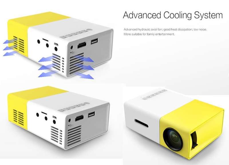 1080P Full HD Portable Mini LED Multimedia Projector