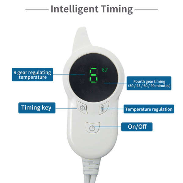 Therapeutic Automatic On/Off Electric Heating Pad Blanket