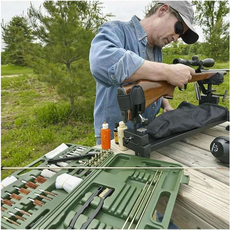 58 Piece Universal Gun Cleaning Kit With Case