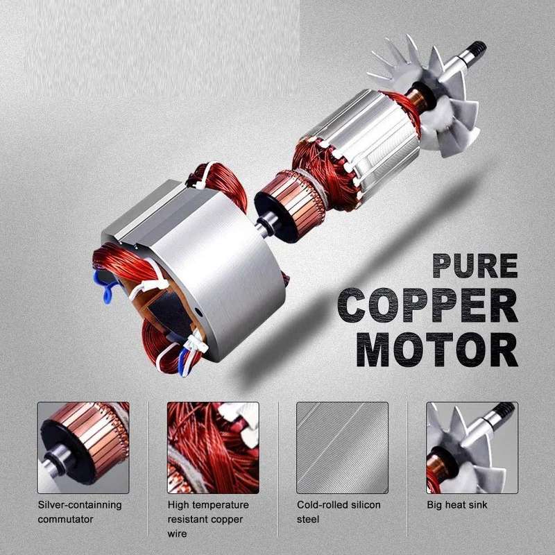 1800W Electric Demolition Jack Hammer Concrete Breaker Gloves & Chisel Bits