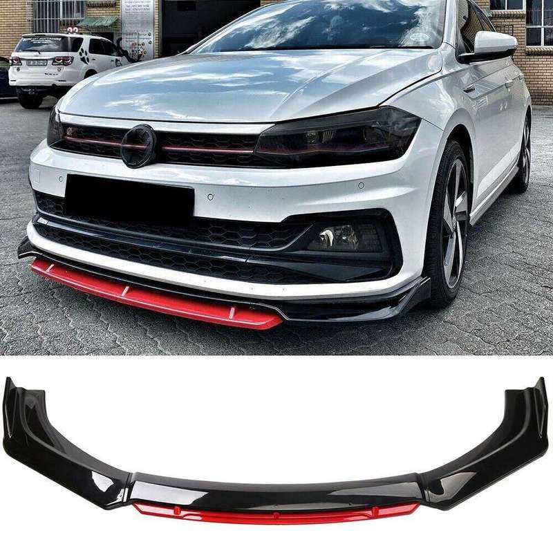 Universal Car Front Bumper Lip Flat Under Panel Splitter Spoiler Diffuser