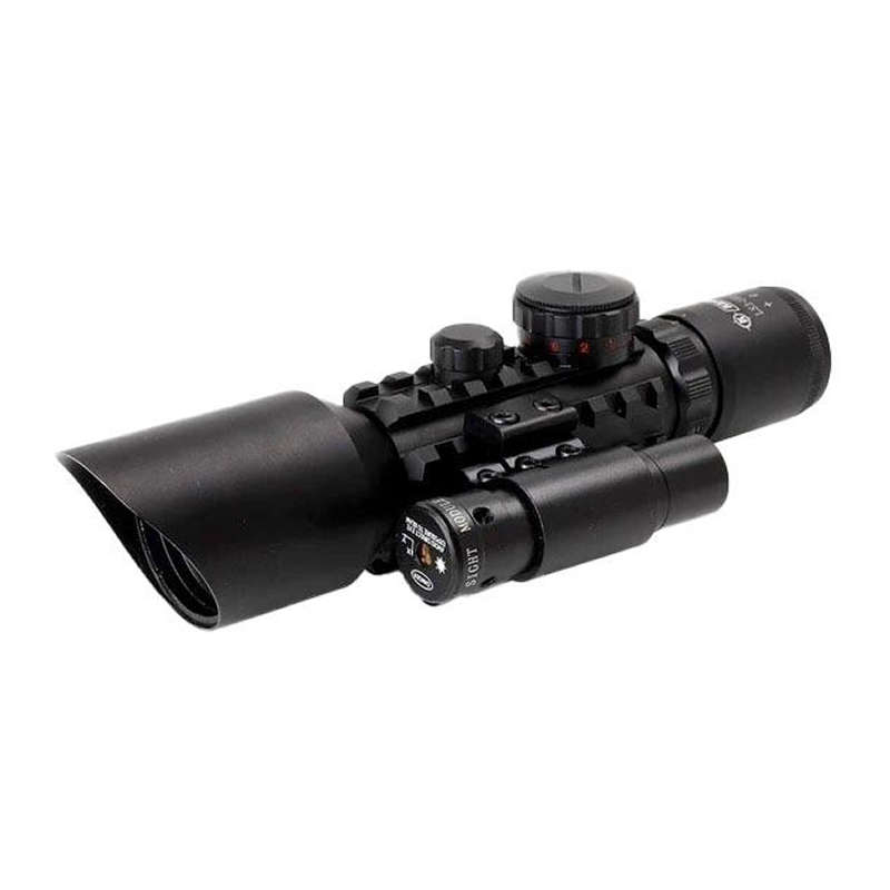 Tactical Shockproof Aiming Rifle Scope With Laser Sight