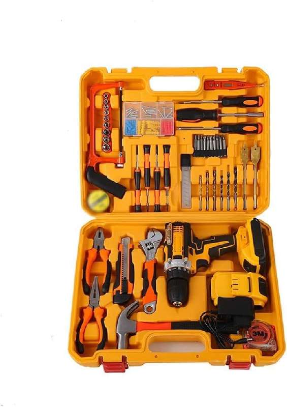 Versatile and Powerful Cordless Drill Set in a Complete Toolkit