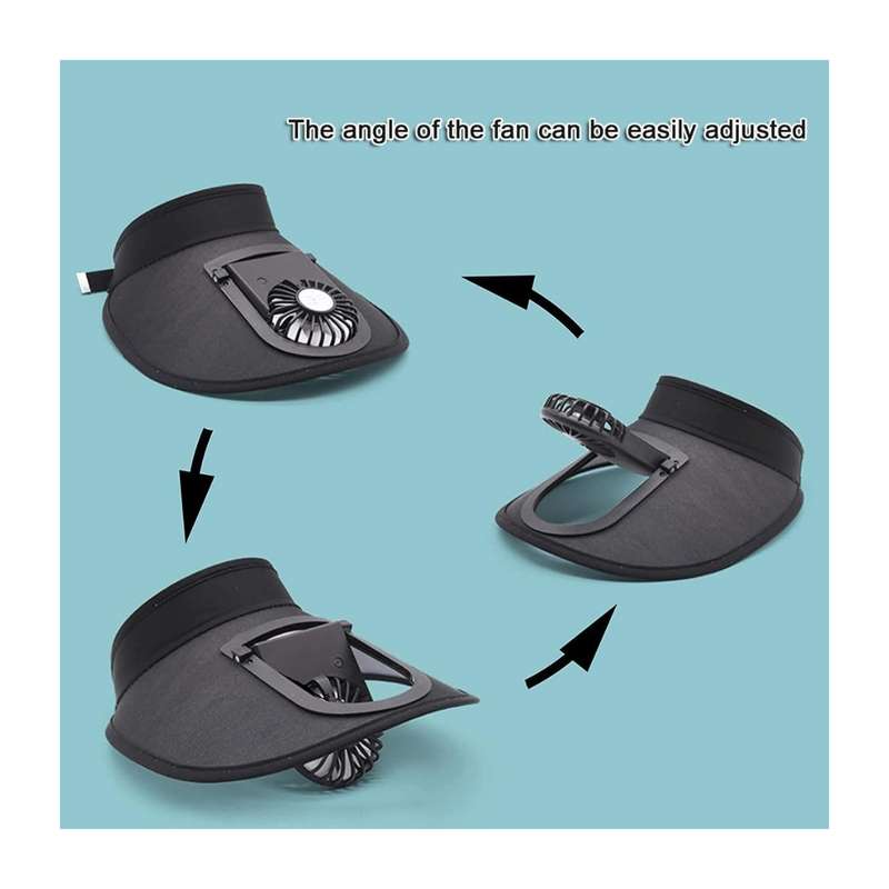 Outdoor Cooling Fan Hat Baseball Cap Sun Hat Outdoor Camping