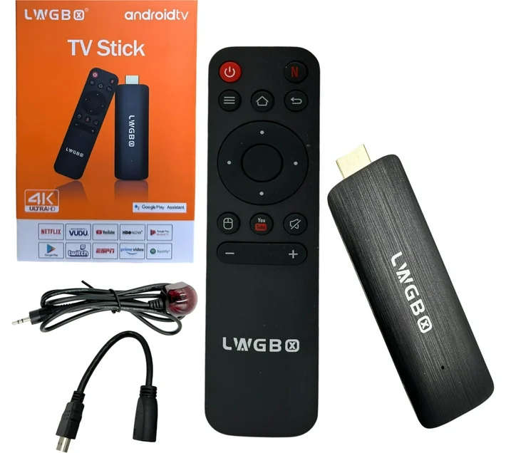 LWGB 4K HD TV STICK Smart Android Box Easy To Use Plug & Play android Remote Controller (Black)