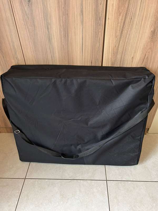 Massage table with accessories