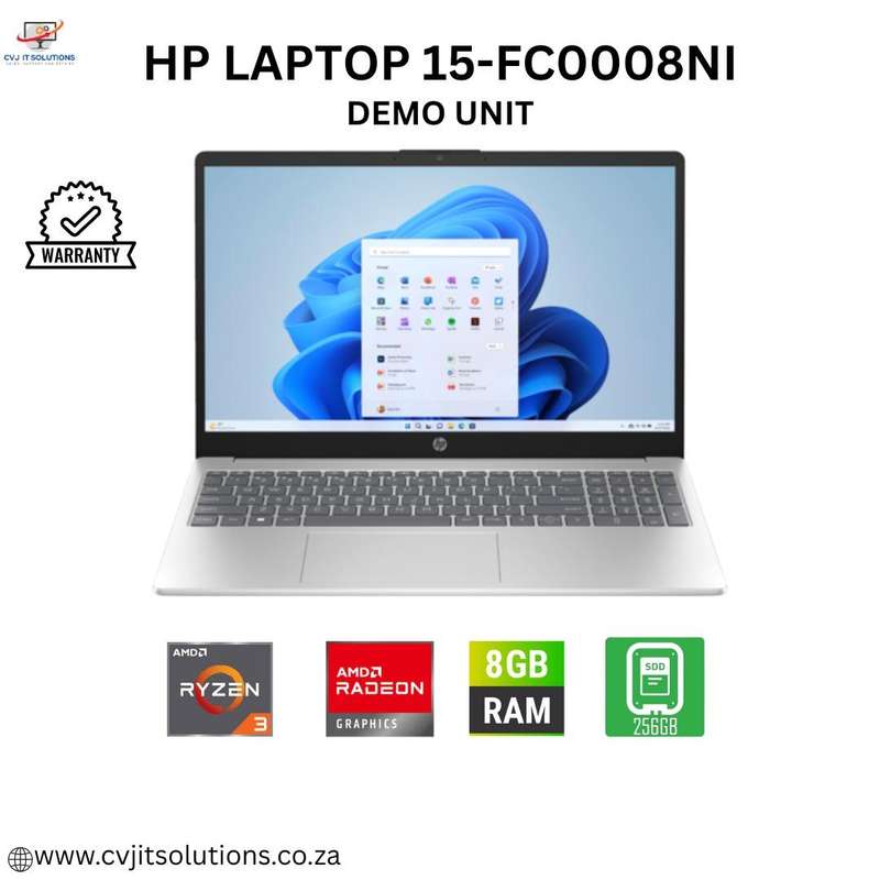 HP Laptop 15-fc0008ni AMD Ryzen 3 7320u