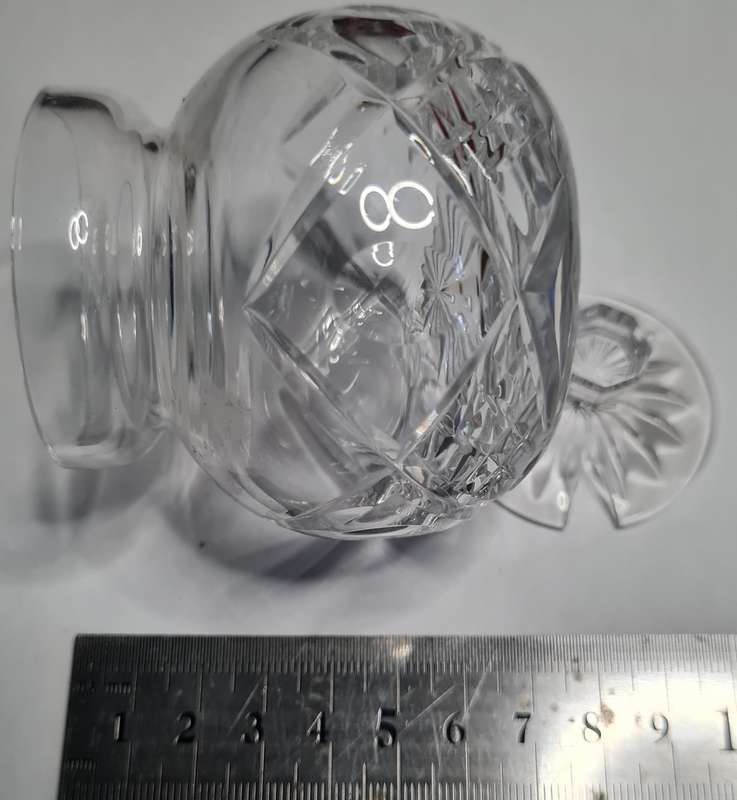 Royal Brierley Vintage Crystal Sugar Bowl with Lid