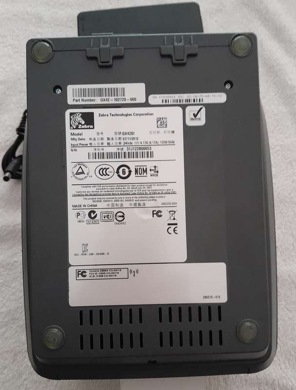 Zebra GX420T label printer