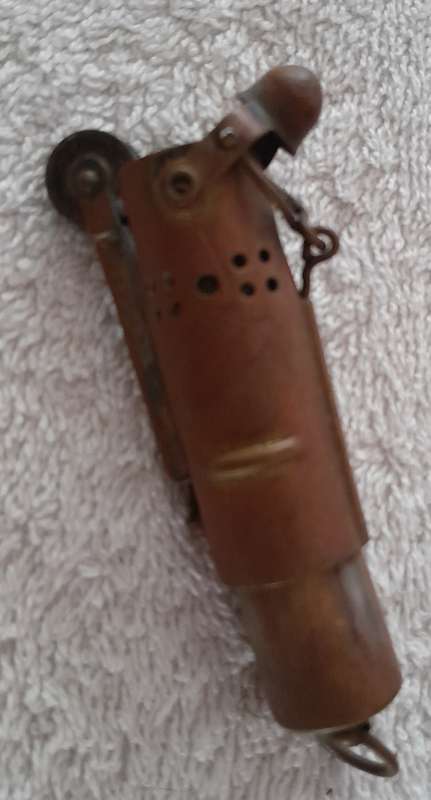 Bowers Surefire Round Tube Style Trench Lighter, Brass, Kalamazoo Michigan