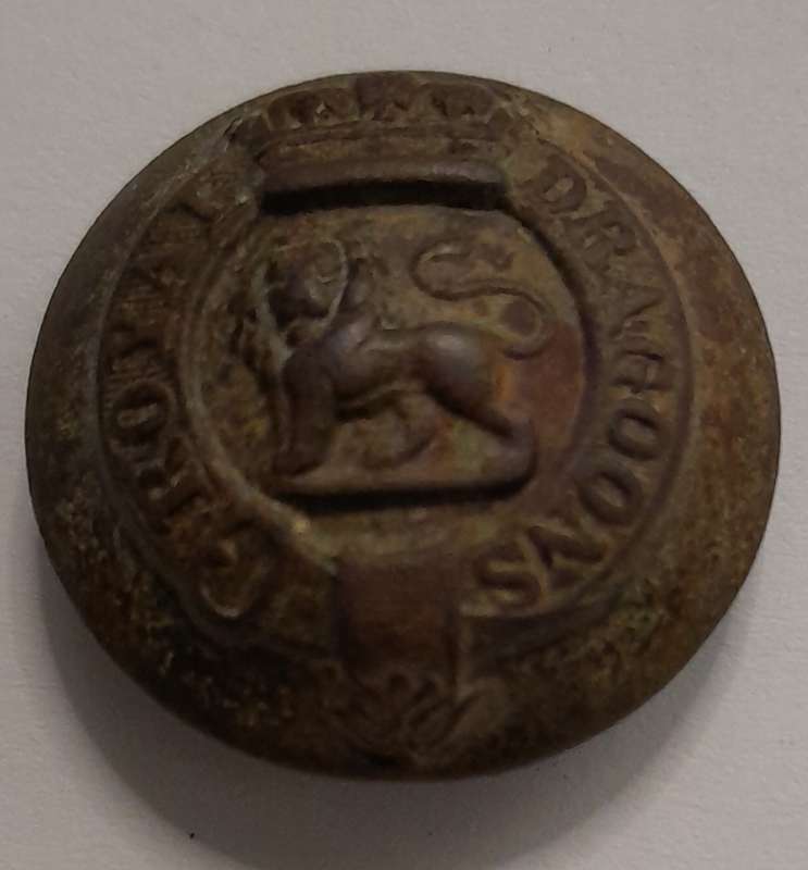 Royal Dragoons Anglo Boer War Tunic button
