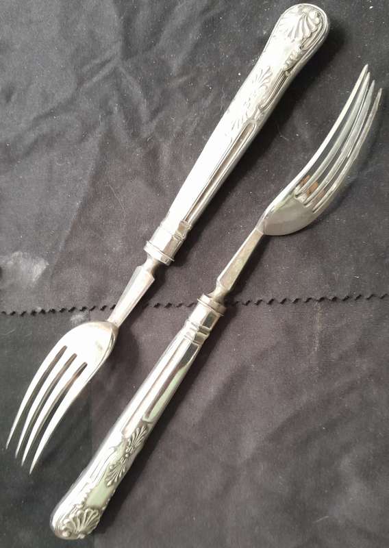 Victorian Sterling silver Fish forks