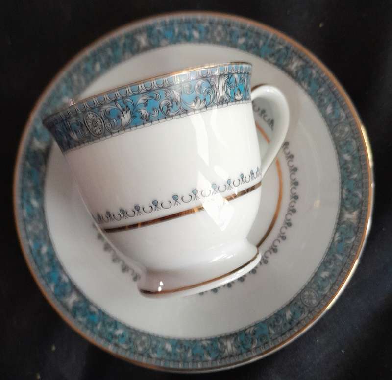 Noritake duo, gilt edged, pattern 6857 Harcourt