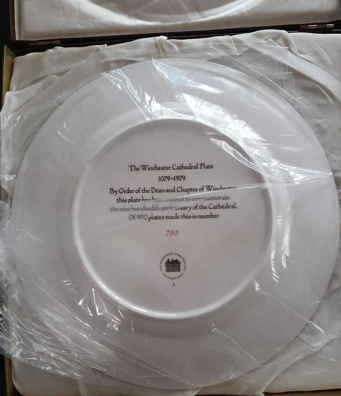Winchester Cathederal commemorative plate
