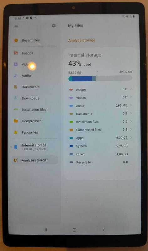 Samsung A7 7" wifi tablet