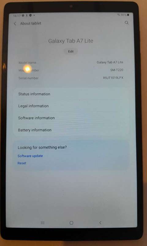 Samsung A7 7" wifi tablet
