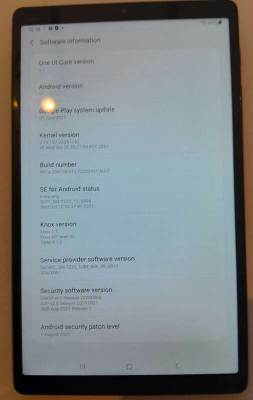 Samsung A7 7" wifi tablet