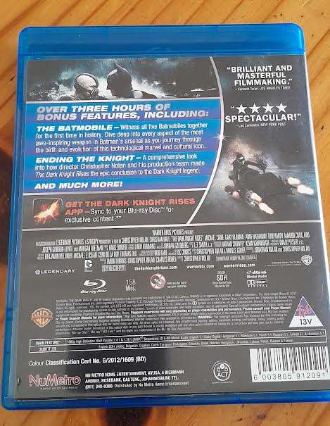 The Dark Knight Rises Two Disc Special Edition.