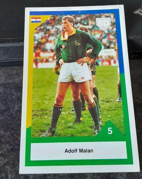 Sports Deck Rugby Card Adolf Malan