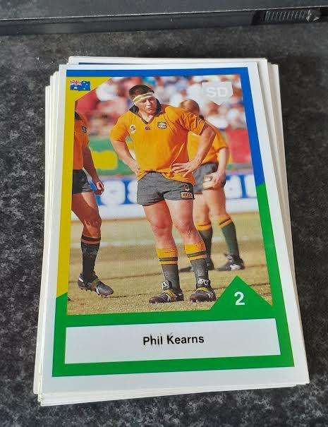 Sports Deck Rugby Cards Wallabies Australia vs South Africa 1992(27 cards)