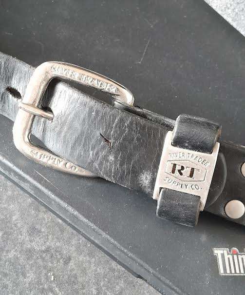 River Trader Mens Belt Size 32 Genuine Leather