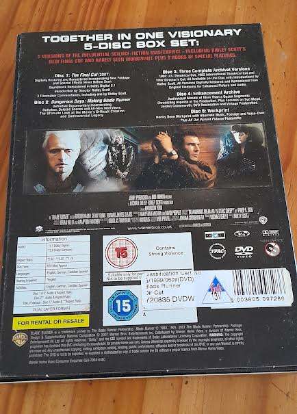 Blade Runner DVD 5 Disc collection