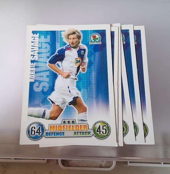 Topps Match Attax Blackburn Rovers 2007(8 Cards)