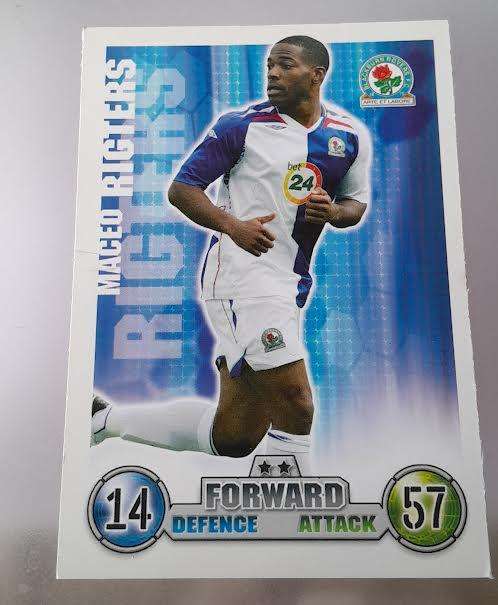 Topps Match Attax Blackburn Rovers 2007(8 Cards)