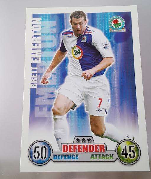 Topps Match Attax Blackburn Rovers 2007(8 Cards)