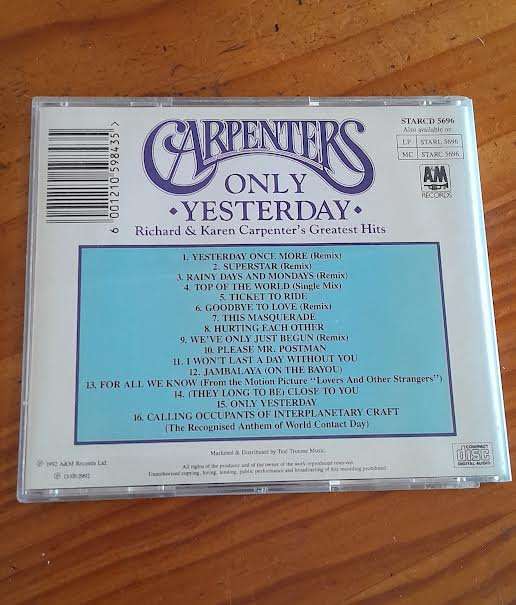 Only Yesterday-The Carpenters
