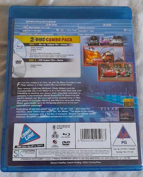 Cars 2 Blu-Ray+DVD