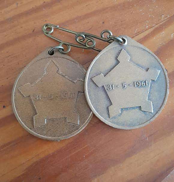 South Africa Republic 31 May 1961 Commemorative Medallion  Circulated