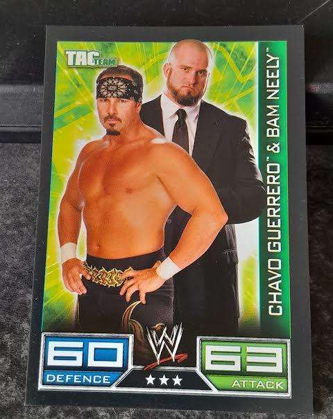 Topps Slam Attax Chavo Guerrero and Bam Neely