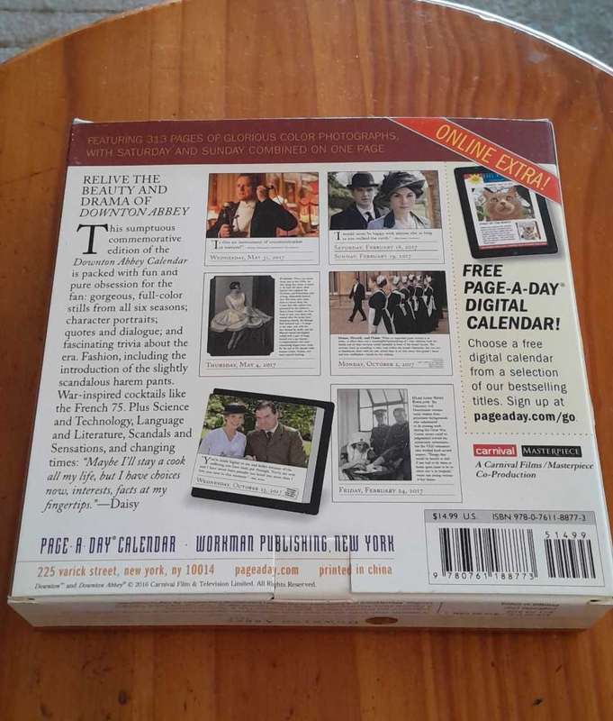 Downton Abbey Page a day calender 2017