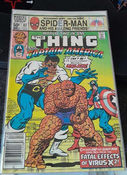 Marvel Two-in-one#82 December 1981 The Thing and Captain America