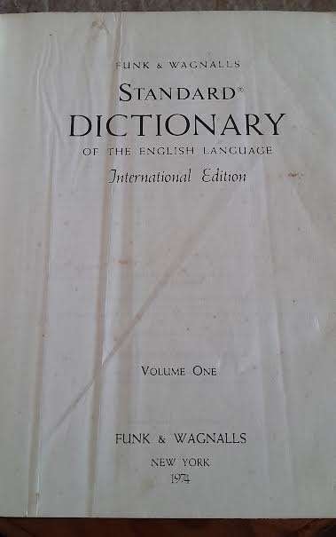 Funk&Wagnalls Standard Dictionary of the English Language International Edition 1974 Hardcover 2 Vol