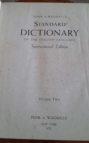 Funk&Wagnalls Standard Dictionary of the English Language International Edition 1974 Hardcover 2 Vol