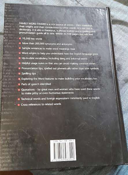 Family Word Finder-Readers Digest Hardcover