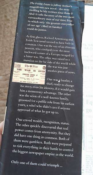 The Fourth Estate-Jeffrey Archer(Hardcover)